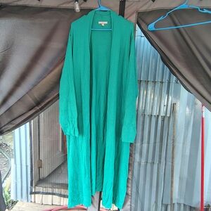 Jessica London Teal Knit Cardigan